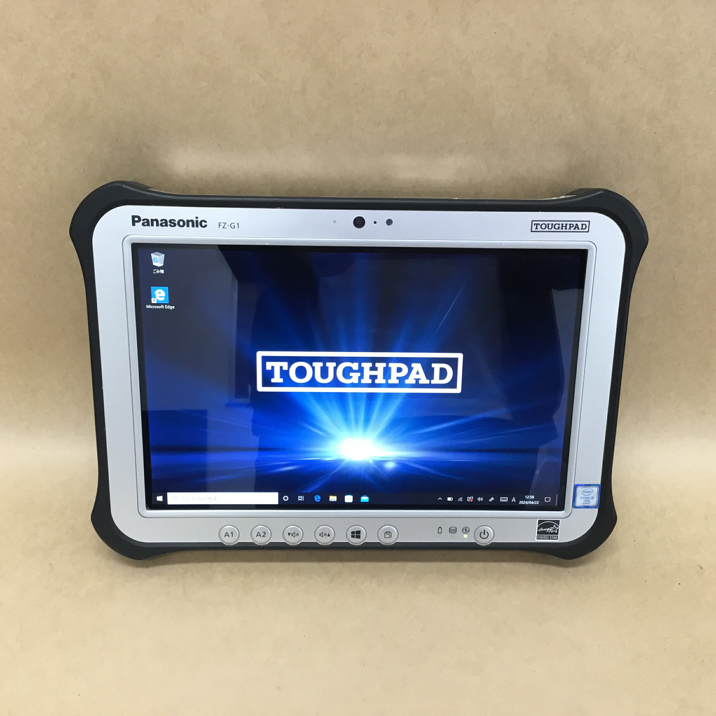 【中古】 PANASONIC タブレット TOUGHPAD FZ-G1R3000VJ CI5 6300U -2.4GHZ 4GB 128GB 10.1インチ WIN10P 無線 BLUETOOTH カメラ 送料 無料 14時までの ご注文 即日発送