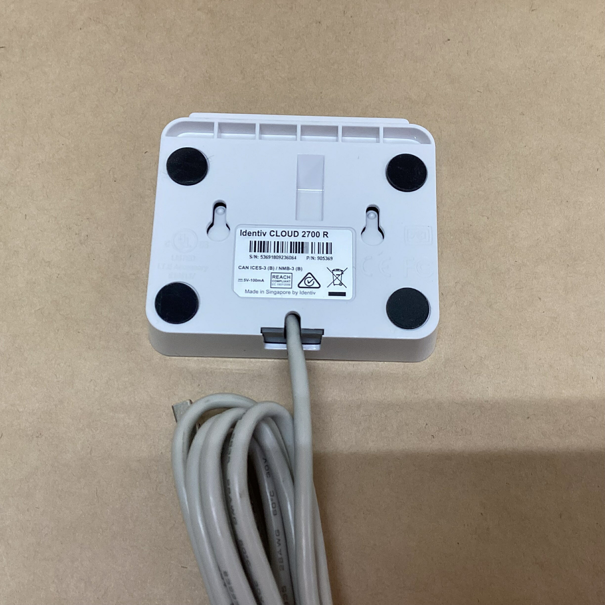 【中古】 ※1台ごとの価格※ 【入荷260台】 IDENTIV 接触ICカードリーダーライター CLOUD 2700 R マイナンバーカード ISO/IEC7816準拠の接触ICカード ICチップ付き住民基本台帳カードを含む対応 送料 無料 14時までの ご注文 即日発送