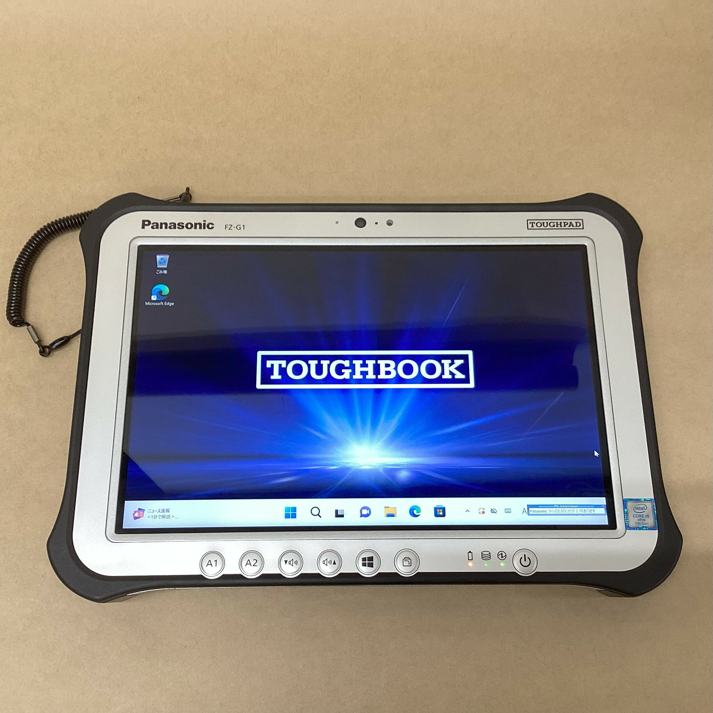 【中古】 PANASONIC タブレット TOUGHPAD FZ-G1W3000VJ CI5(7300U)-2.6GHZ 4GB 128GB 10.1インチ WIN11P 無線 BLUETOOTH カメラ スタイラス 送料 無料 14時までの ご注文 即日発送