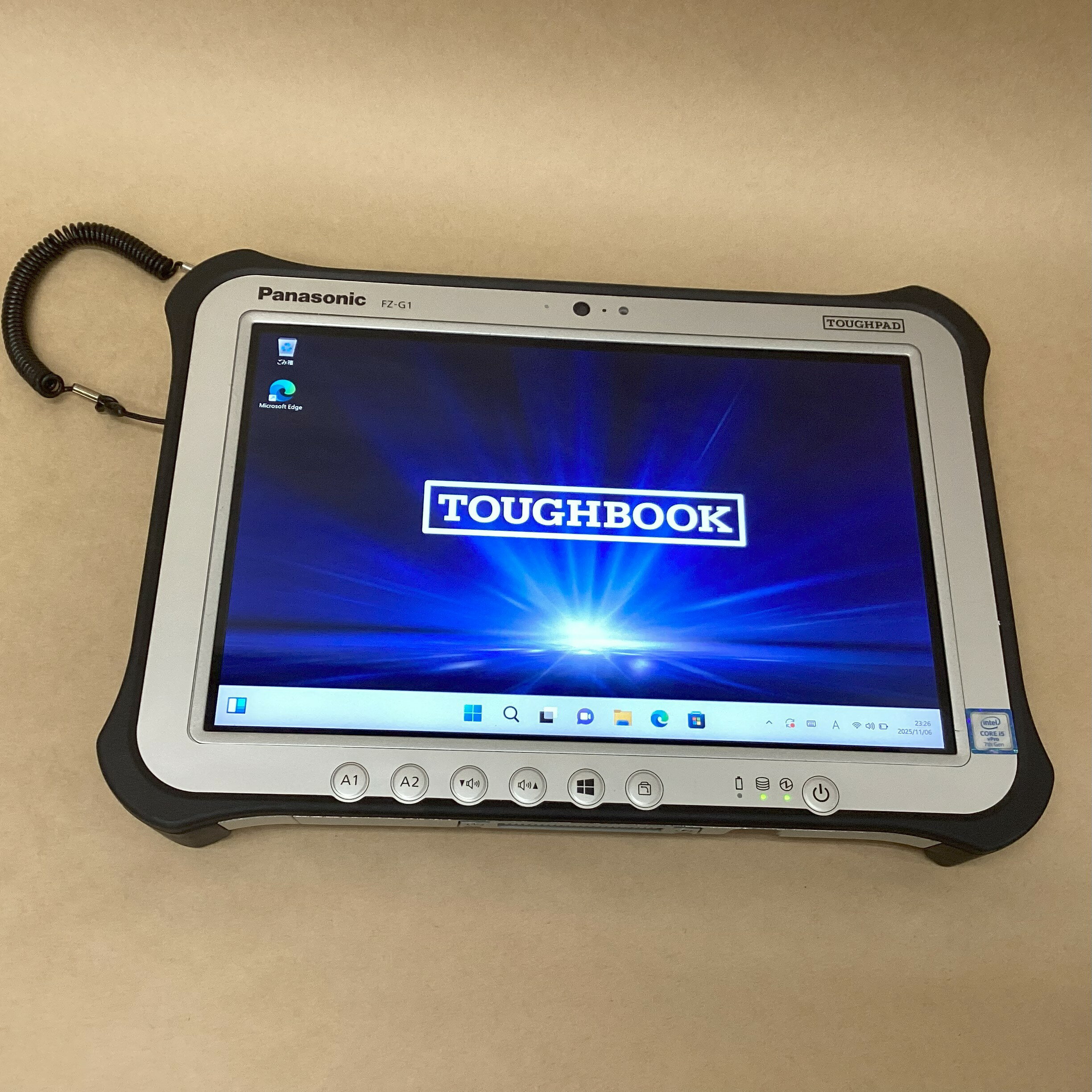 【中古】 PANASONIC タブレット TOUGHPAD FZ-G1W3000VJ CI5(7300U)-2.6GHZ 4GB 128GB 10.1インチ WIN11P 無線 BLUETOOTH カメラ スタイラス 送料 無料 14時までの ご注文 即日発送