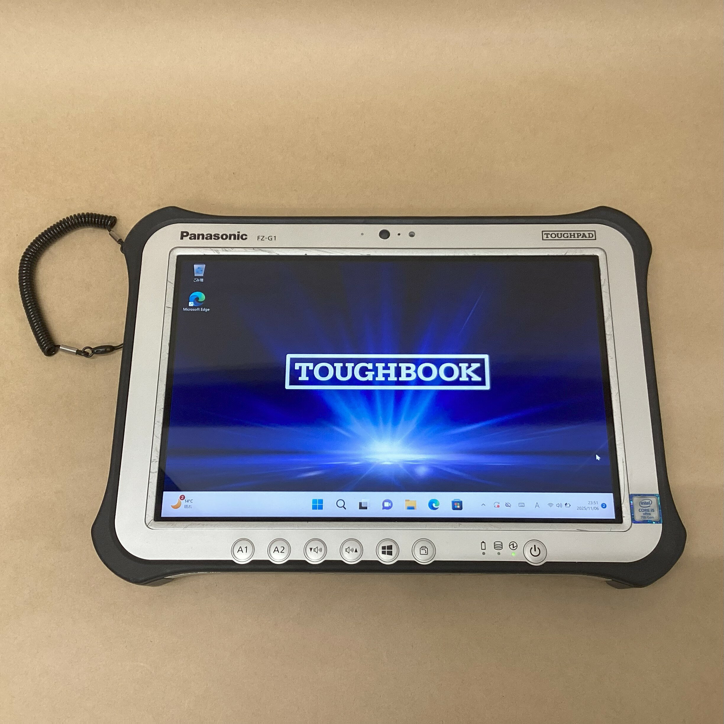 【中古】 PANASONIC タブレット TOUGHPAD FZ-G1W3000VJ CI5(7300U)-2.6GHZ 4GB 128GB 10.1インチ WIN11P 無線 BLUETOOTH カメラ スタイラス 送料 無料 14時までの ご注文 即日発送