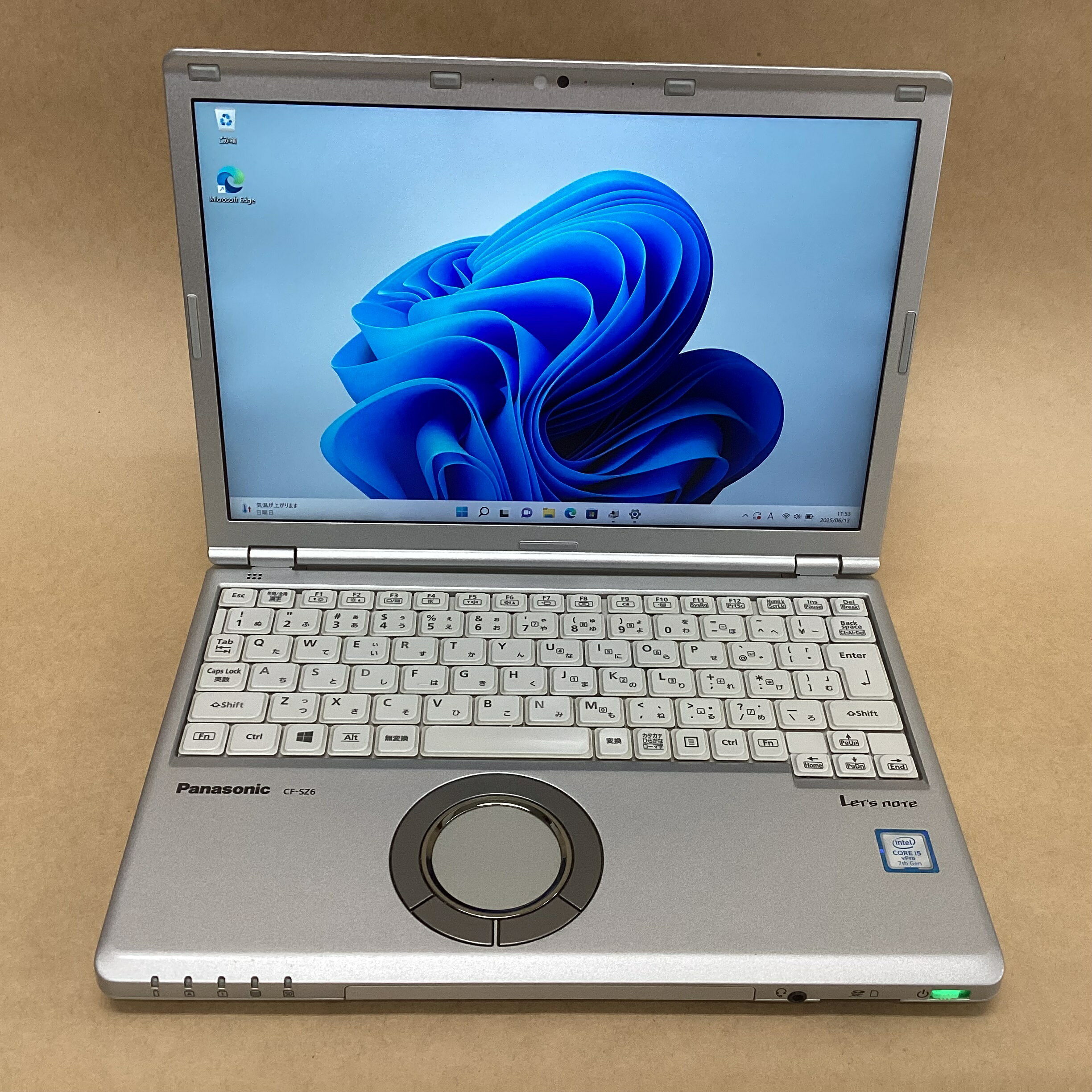 【中古】 PANASONIC ノートパソコン CF-SZ6RDYVS CI5(7300U)-2.6GHZ 8GB SSD256GB 12.1インチ WIN11P 無線 カメラ 送料 無料 14時までの ご注文 即日発送