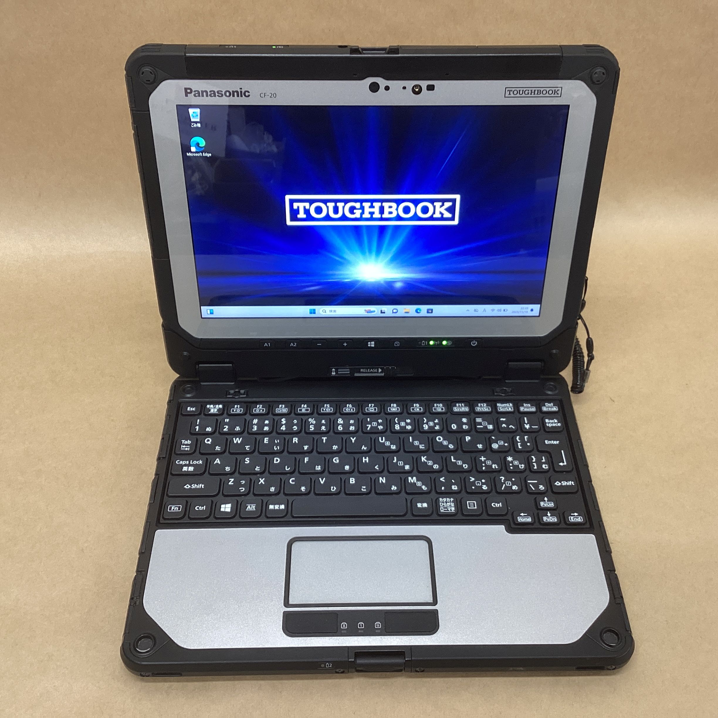 【中古】 SMIフリー PANASONIC タブレット CF-20E5193VJ CI5(7Y57)-1.2GHZ 4GB 128GB 10.1in WIN11P 無線 BLT ドックKB 送料 無料 14時までの ご注文 即日発送