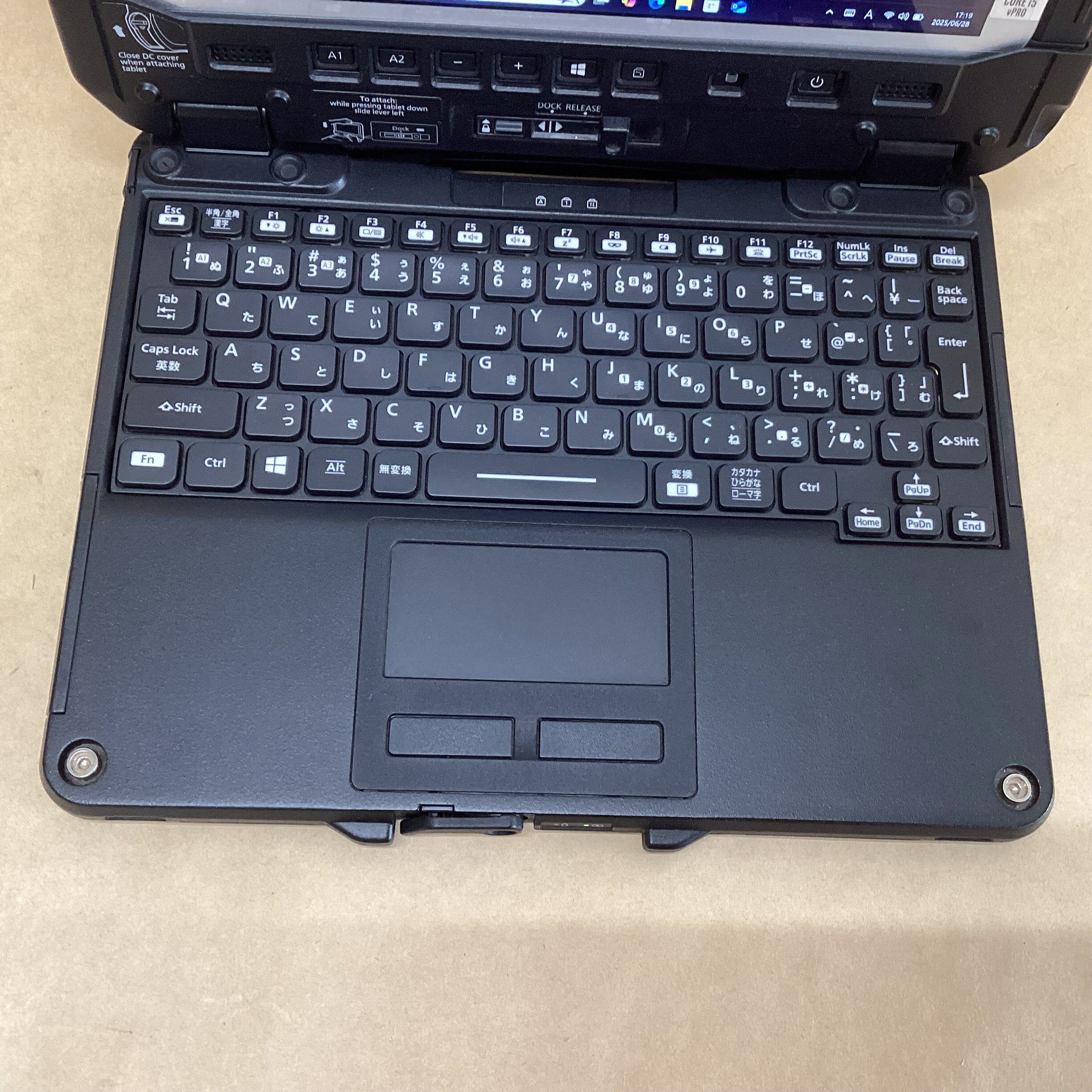 【中古】 PANASONIC タブレット TOUGHBOOK FZ-G2ABHBXVJ CI5(10310U)-1.7GHZ 8GB 256GB 10.1インチ タッチ WIN11P 無線 BLUETOOTH カメラ 液晶に影有り 送料 無料 14時までの ご注文 即日発送