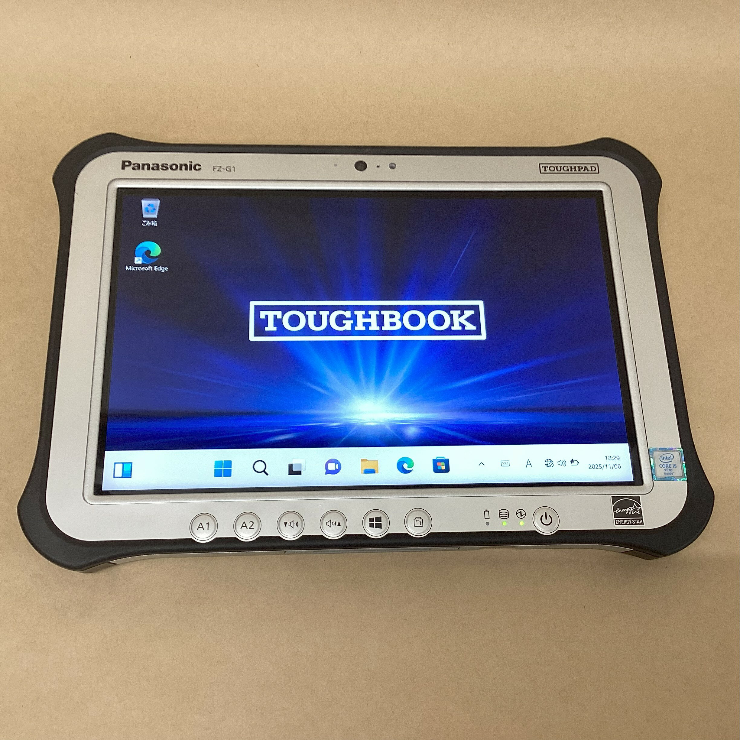 【中古】 PANASONIC タブレット TOUGHPAD FZ-G1R3000VJ CI5(6300U)-2.4GHZ 4GB 128GB 10.1インチ WIN11P 無線 BLUETOOTH カメラ スタイラス 送料 無料 14時までの ご注文 即日発送