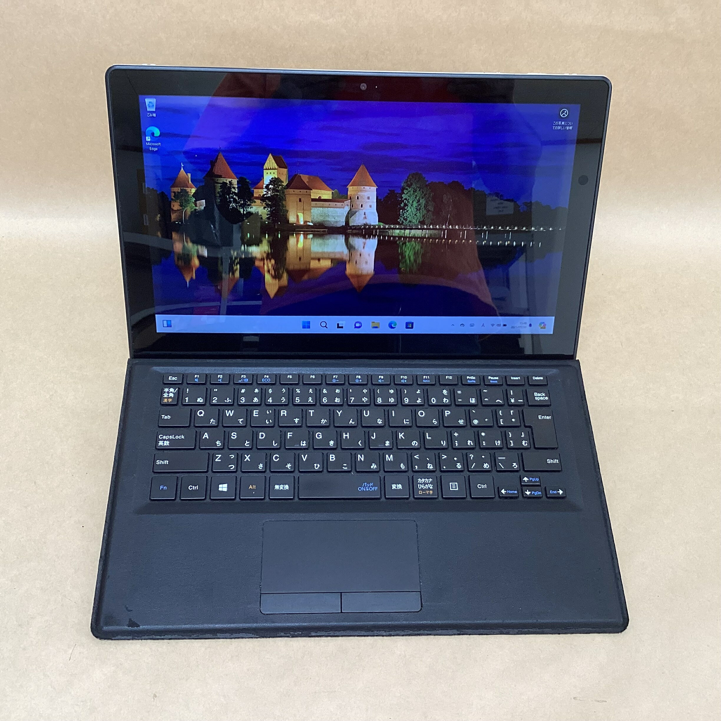【中古】 NEC タブレット VKT12S-3 CI5(7Y54)-1.2GHZ 8GB 128GB 12.5インチ WIN11P 無線 BLUETOOTH カメラ スタイラス KB付カバー クレードル カバー欠品 画面焼け有り 送料 無料 14時までの ご注文 即日発送