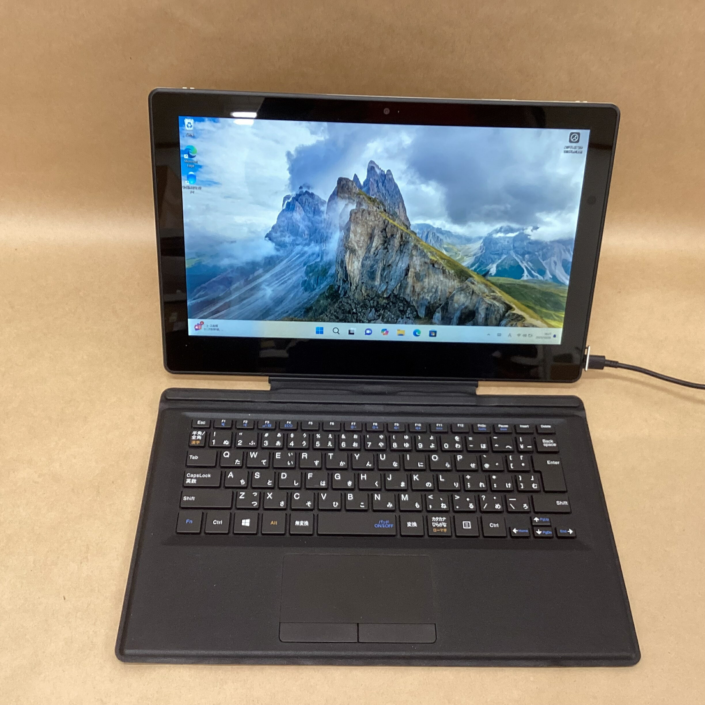 【中古】 NEC タブレット VKT12S-3 CI5(7Y54)-1.2GHZ 8GB 128GB 12.5インチ WIN11P 無線 BLUETOOTH カメラ スタイラス KB付カバー クレードル バッテリー不良有り 送料 無料 14時までの ご注文 即日発送