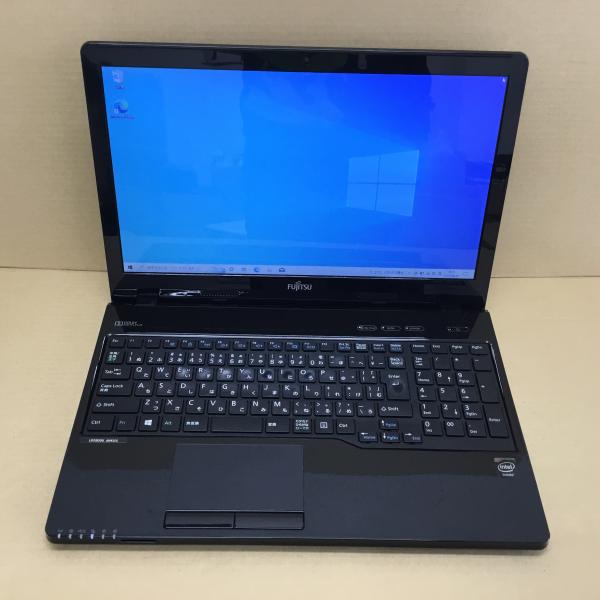 【中古】富士通 ノートパソコン FMVA42UB C(3205U)-1.5GHZ 4GB 1000GB 15.6インチ WIN10H 無線 BLUETOOTH カメラ 10キー 送料 無料 14時までの ご注文 即日発送