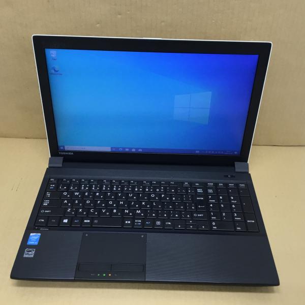 【中古】東芝 ノートパソコン PB554MEB137AA3X CI5(4210M)-2.6GHZ 4GB HDD320GB 15.6インチ WIN10P 無線 10キー 送料 無料　14時までの ご注文 即日発送