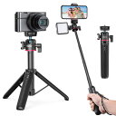 Ulanzi MT-73 カメラ三脚 卓上 Gopro用三脚 自撮り棒 4段伸縮 360度雲台 撮影安定 持ち運び便利 軽量 ミニ コールドシュー ストラップ付き OSMO POCKET 1、2/iPhone/Gopro/Dji Osmo Action/(2)