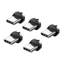 YFFSFDC マグネット充電 ケーブル用端子 【5個セット】 2.4A 専用 TypeC マグネット端子防塵プラグ 磁気ヘッド