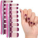 INCOCO インココ ネイルシール 貼るだけ マニキュア 硬化不要 マルベリー フィズ Mulberry Fizz ピンクラメ ハンド&フット兼用 速乾 ペディキュア