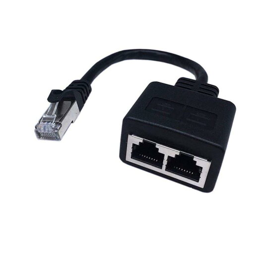 CERRXIAN RJ45 CAT6 1対2メスソケットポートLANイーサネットネットワークスプリッタカプラアダプタケーブル(20CM) CERRXIAN RJ45 CAT6 1対2メスソケットポートLANイーサネットネットワークスプリッタカプラアダプタケーブル(20CM)