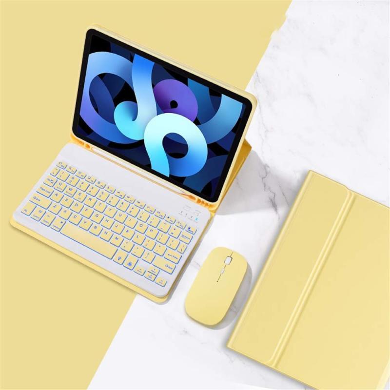 バックライト付き iPad Pro11 第4世代 2022 キーボードケース マウス付 3点セット 2021/2020/2018(第 3 2 1 世代 )分離式 Bluetooth キーボード ペンシルホルダー付き アップルペンシル充電対応 軽量 薄