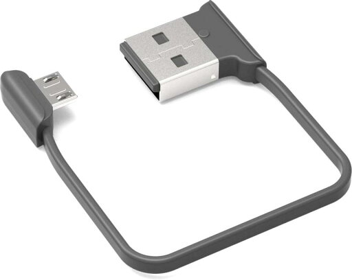 両端子L字microUSBケーブル 短い 約12cm L字 パターン2 ホワイト ブラック 両端子L字microUSBケーブル 短い 約12cm L字 パターン2 ホワイト ブラック