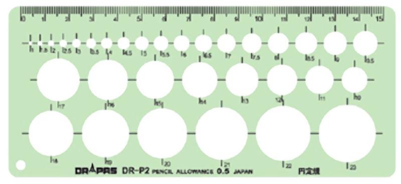 ドラパス テンプレート 美術定規-1