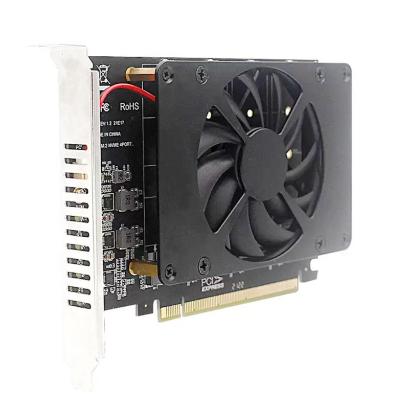 waves M.2 SSD 4スロット拡張ボード PCIe 4.0 x 16