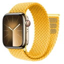 編組ソロループ コンパチブル アップルウォッチ バンド レディース/メンズ、コンパチブル Apple watch バンド Ultra2 Ultra 49mm se 10 9 8 7 5 6 4 3、ナイロン スポーツ ベルト マジックテープ 通気 軽