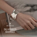 【店内全品50%OFFクーポン配布中★全品高品質Silver925製】シルバー バングル シンプル ニュアンス ぷっくり ころん レディース 重ね 金属アレルギー インスタ おしゃれ オフィス プレゼント 人気 韓国(4)