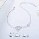 【店内全品50%OFFクーポン配布中★全品高品質Silver925製】hln ブレスレット シルバー CZダイヤ ハート Silver925 レディース ジルコ...