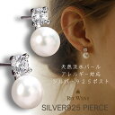 【店内全品50%OFFクーポン配布中★全品高品質Silver925製】【淡水パール】パール ピアス 金属アレルギー 卒園 入園 ママスーツ Silver925 ...
