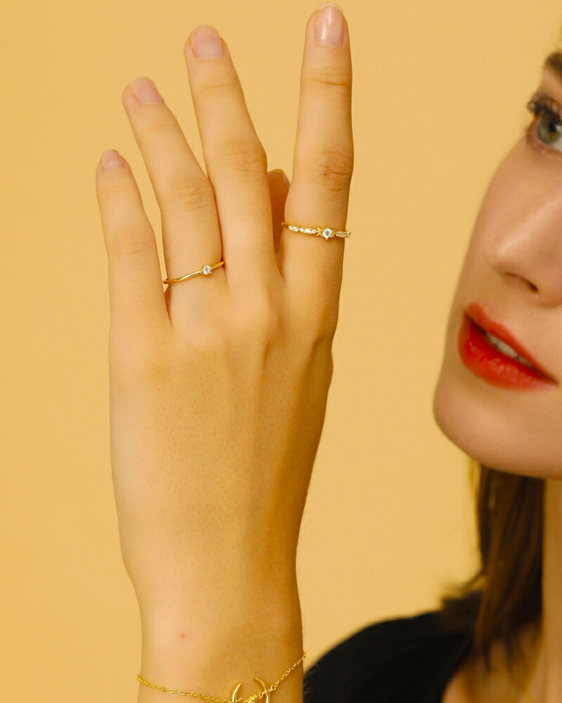 【シルバー925】シルバー リング 指輪 レディース 華奢 細い 20代 30代 40代 ギフト プレゼント お仕事 オフィス ジルコニア 人工ダイヤモンド 925 アレルギー対応 純銀 銀 大人 おしゃれ 上品 清楚 軽い シンプル きらきら ゴールド