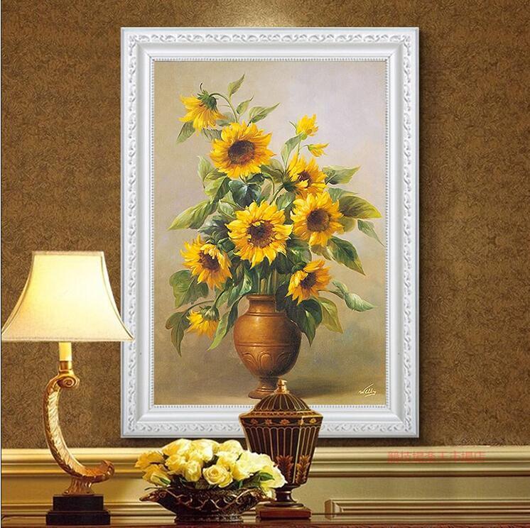 特売!新入荷☆『花』 油彩 油絵 絵画 50 *70cm