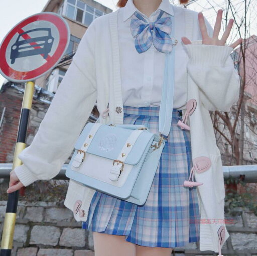 乙女心☆ JK制服バッグ ブリティッシュカレッジ風レトロ女性バッグ シングルショルダーメッセンジャー 通学 学生 乙女心☆ JK制服バッグ ブリティッシュカレッジ風レトロ女性バッグ シングルショルダーメッセンジャー 通学 学生