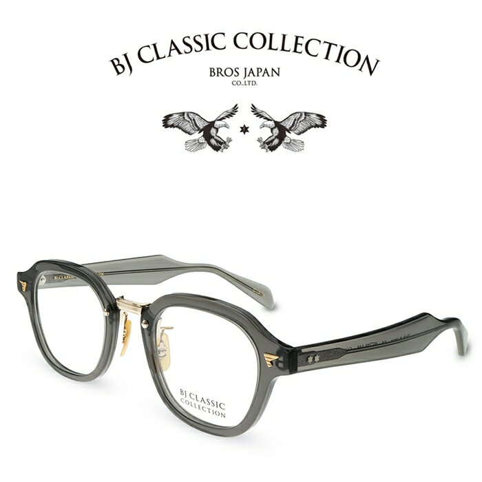 乐天商城 - BJ CLASSIC COLLECTION COMBI COM-577N C-19-1 クリアグレー ゴールド BJクラシックコレクション 度付きメガネ 伊達メガネ メンズ レディース 日本製 本格眼鏡