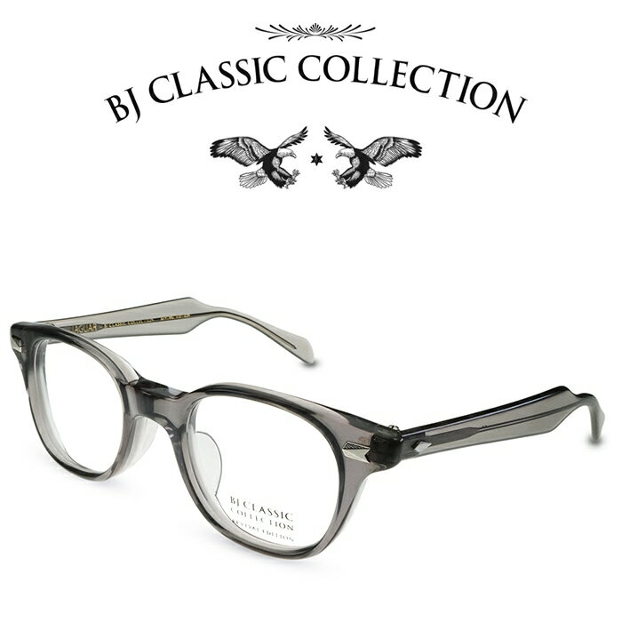 楽天メガネ＆サングラス REI-GLASSESBJ CLASSIC COLLECTION REVIVAL EDITION JAGUAR C-19 クリアグレー BJクラシックコレクション 度付きメガネ 伊達メガネ メンズ レディース リバイバルエディション ジャガー 本格眼鏡 （お取り寄せ）