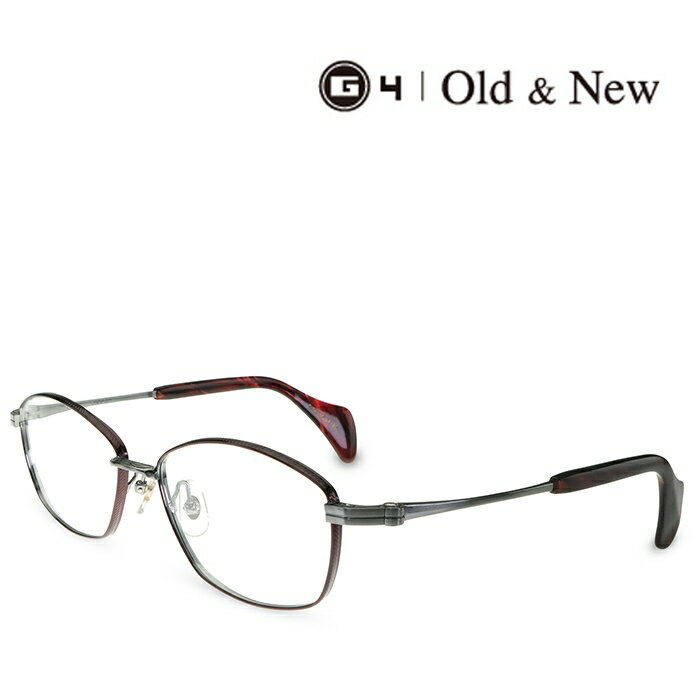 樂天商城 - G4 Old & New 1694 GR/BO グレー/ボルドー 度付きメガネ 伊達メガネ メンズ レディース ユニセックス ジーフォー オールド＆ニュー 日本製 本格眼鏡