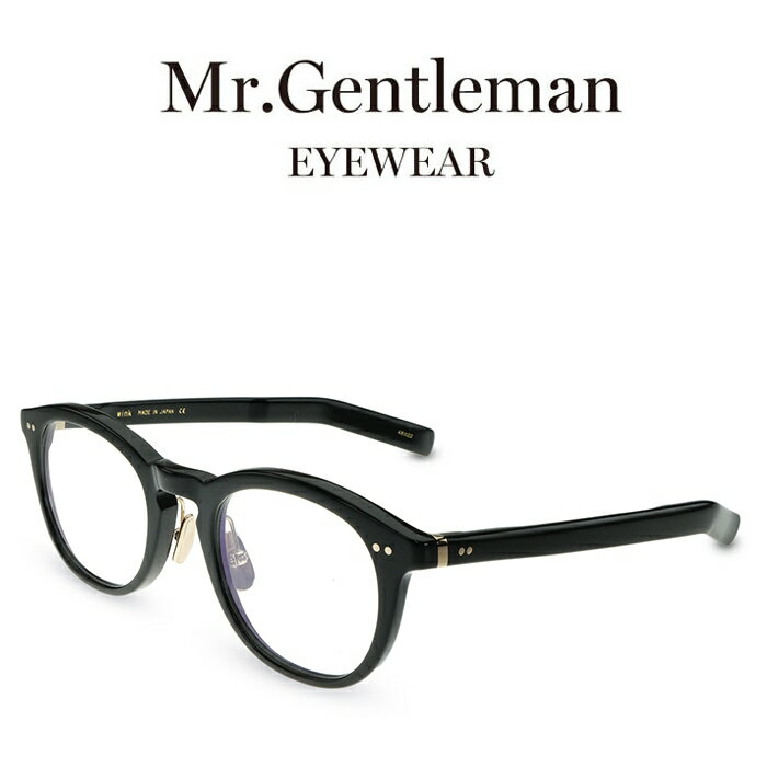 樂天商城 - Mr.Gentleman ミスタージェントルマン WINK A Black メンズ レディース メイドインジャパン 度付きメガネ 伊達メガネ 日本製 本格眼鏡