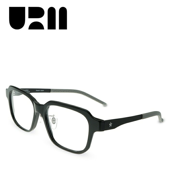 乐天商城 - URM（ウルム） M3 BLK/BKM ブラック/ブラックマット メンズ レディース 度付きメガネ 伊達メガネ