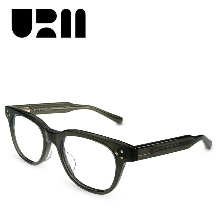 URM（ウルム） U1 CGR Clear grey クリアグレー メンズ レディース 度付きメガネ 伊達メガネ