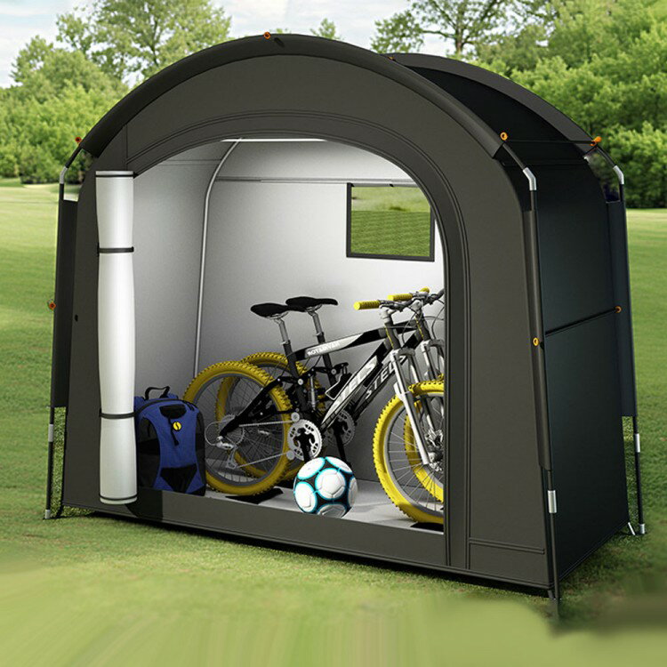 新仕様 バイクガレージ Mサイズ サイクルハウス 物置 組み立て式 簡単 屋外 ワイド 2台 3台 自転車置場..