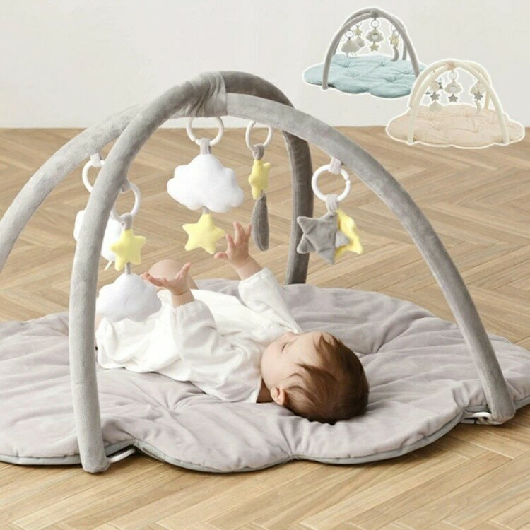 成長に合わせて長く使える ふわふわくものプレイジムマット プレゼント おもちゃ 女の子 男の子 プレイジム 赤ちゃん新生児おもちゃ プレイマット 0歳 ベビージム ベビー