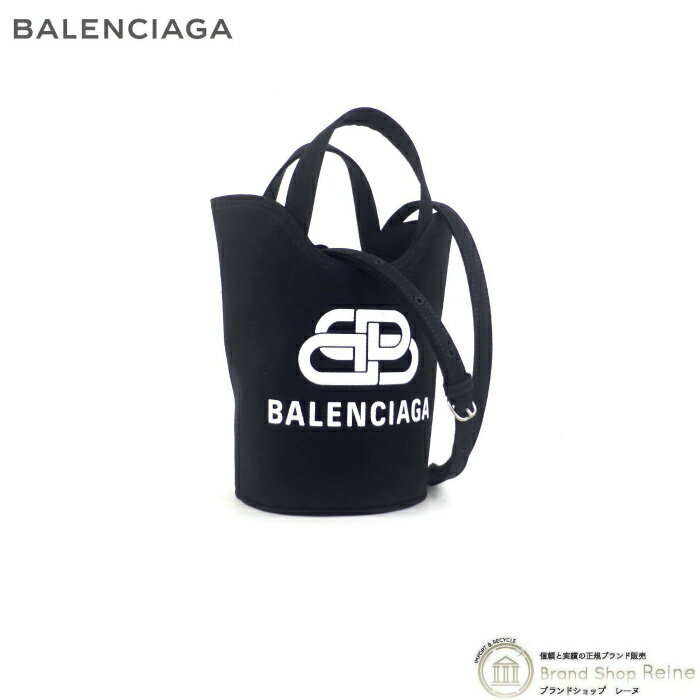バレンシアガ （BALENCIAGA） WAVE XS ウェーブ トート ハンド ショルダー バッグ 619979 ブラック 2way【新品】のサムネイル