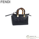 フェンディ （FENDI） バイザウェイ ミニ ROMAロゴ ボストンバッグ べっ甲 2way ハンド ショルダー バッグ 8BS067 NERO【新品】