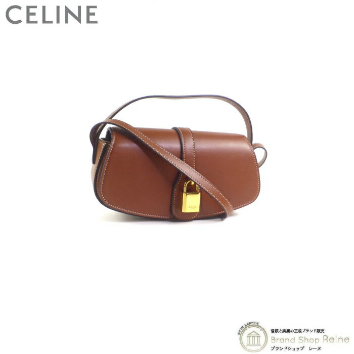 セリーヌ （CELINE） スムースカーフスキン 2way ストラップ付きクラッチ タブー ショルダー ハンド バッグ 10I59 タン 中古