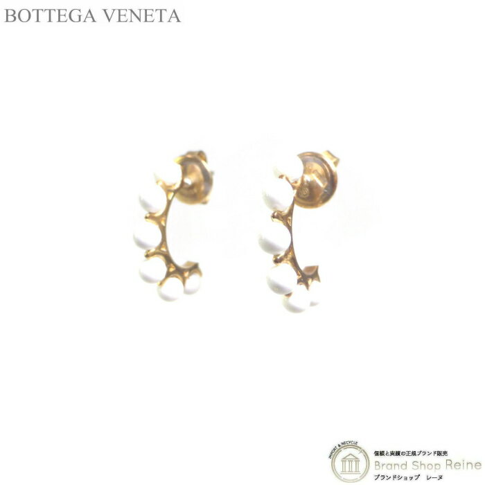 楽天ブランドショップ　Reine【クーポン利用で値引き！】ボッテガ ヴェネタ （BOTTEGA VENETA） フープ ピアス ゴールド AG925 両耳用【新品】