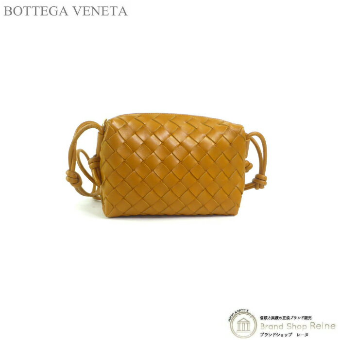 【クーポン利用で値引き！】ボッテガ ヴェネタ （BOTTEGA VENETA） イントレチャート ミニ ループ カメラバッグ ショルダー 680254 コブ【新品】