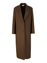 【2000円OFFクーポンでお得!】ザ・ロウ (The Row) PELLA COAT 6582 シングル ロングコート ダークチョコレート サイズS【新品】