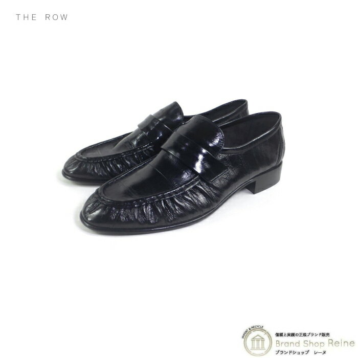 ザ・ロウ （The Row） Soft Loafer イール ローファー ＃37 シューズ 靴 F1280E17 ブラック