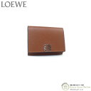 ロエベ 革財布 レディース ロエベ （LOEWE） アナグラム トライフォールド 6cc ウォレット コンパクト 三つ折り 財布 C821TR2X02 タン【新品】