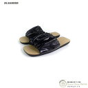【2000円OFFクーポンでお得!】ジルサンダー (JIL SANDER) ギャザーディテール レザー オープントゥ フラットサンダル J15WP0077 ブラ...