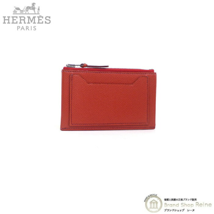 【セール+更に2,000円OFFクーポン!】エルメス （HERMES） クラリス PM ヴォーエプソン コーラル コインケース 小銭入れ □G刻【中古】