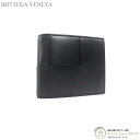 ボッテガ・ヴェネタ 財布（メンズ） 【2,000円OFFクーポンで値引き！】ボッテガ ヴェネタ （BOTTEGA VENETA） マキシイントレ カセット コインパース付き コンパクト 二つ折り 財布 649605 ブラック メンズ 【新品】