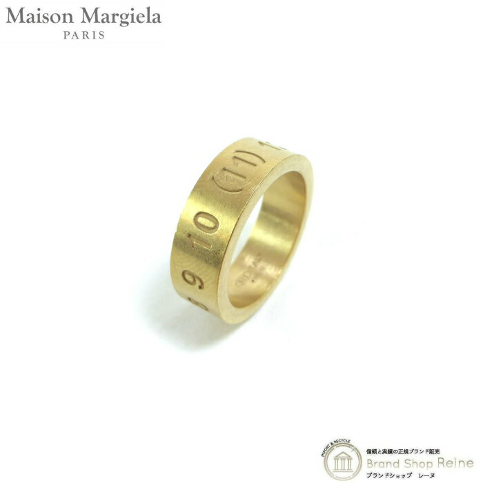 メゾン マルジェラ 指輪 レディース 【クーポン利用で値引き！】メゾン マルジェラ （Maison Margiela） ナンバリング ロゴ リング Ag925 指輪 04 ゴールド SI8UQ0003【新品】