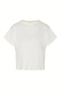 ザ・ロウ (The Row) Fedras コットン クルーネック 半袖 Tシャツ サイズS ホワイト 6474 ウェア【新品】