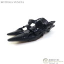 【2,000円OFFクーポンで値引き！】ボッテガ ヴェネタ （BOTTEGA VENETA） BV ポイント スリングバック サンダル バックストラップ パンプス シューズ 靴 #37.5 ブラック【中古】